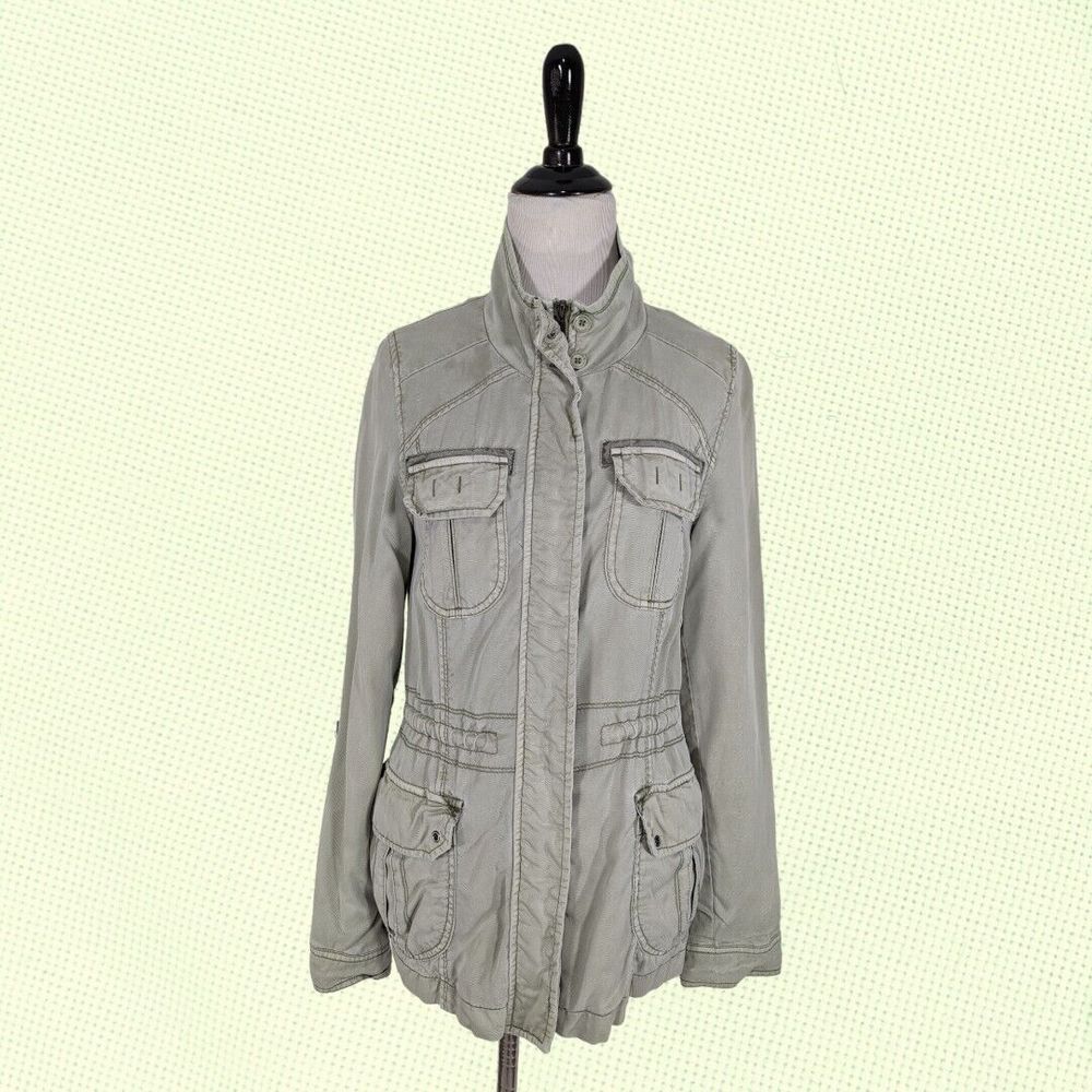 Marrakech Anthropologie Women's Sage Green Utility Army Jacket XS - Picture 1 of 9